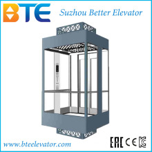 Kc boa vista e boa decoração elevador panorâmico com cabine de vidro